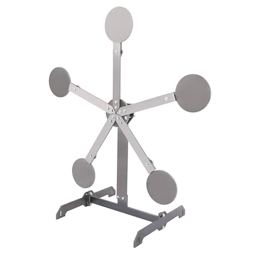 HECASA Portable Texas Star Target Steel Target Stand Metal Shooting