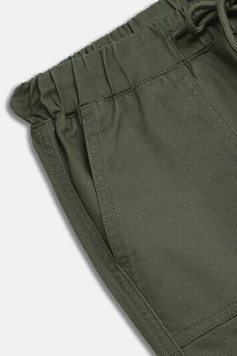 Image of Allen Solly Boys' Cotton Cargo Trousers | Multi-Pocket Design | Regular Fit | Comfort Wear | Casual & Outdoor Style
