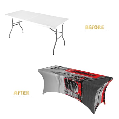Nappe de table extensible élasthanne pour mariage et banquet 1,8m