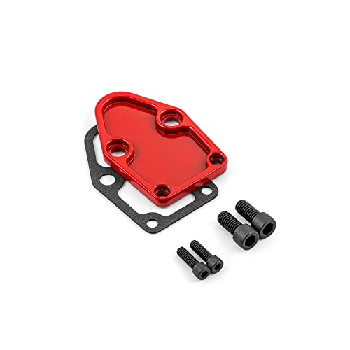 Speedmaster Pce140.1002 Fits Chevy Sbc 350 Fuel Pump Block Off Plate Red