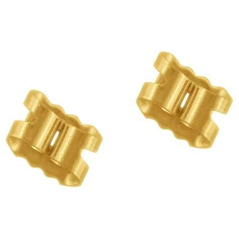 9ct Gold Butterfly Earring Backs Scrolls Push Fit .375 (6mm x 4mm) ~ Large Cover