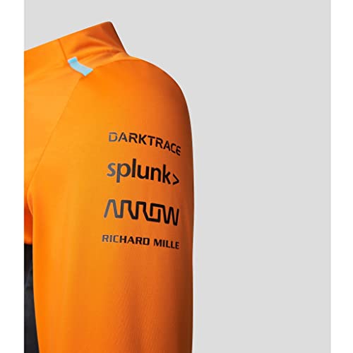 McLaren Formula One Team - Official 2023 Formula 1 Merchandise - Replica Team Softshell Jacket - Phantom/Papaya - Men's