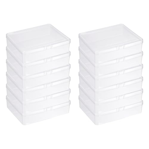 Petits articles d'artisanat triés dans cette mini boîte plastique transparente - 2