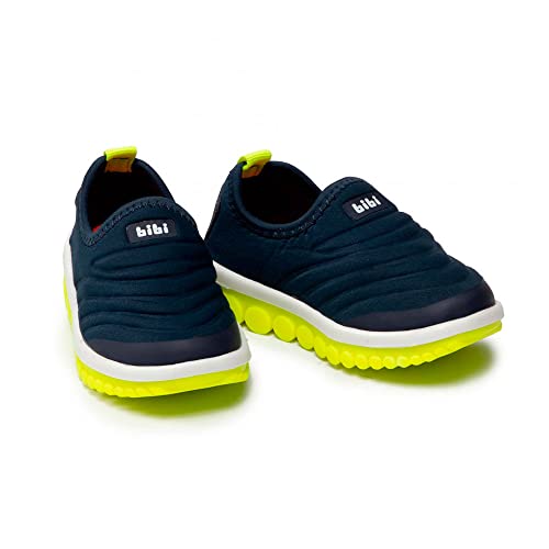 Tênis Infantil Menino Roller 2.0 Naval Flúor Bibi Sem Cadarço (25)
