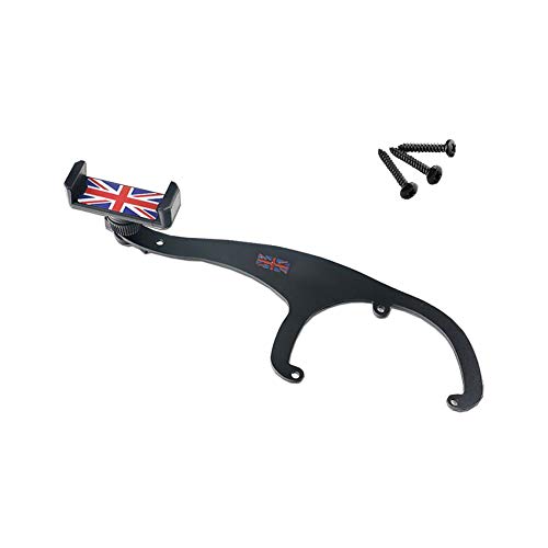 Gtinthebox Smartphone Cell Phone Cup Mount Holder With Cradle Rotatable Clip (Red & Blue Union Jack Flag Style, 3.5-5.5 Inch Phone) For Mini Cooper R60 R61, 1 Pack #TOP1