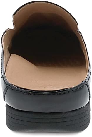 Dansko Lexie Slip-On Mules for Women – Comfortable Flat Shoes with Arch Support – Versatile Casual to Dressy Footwear – Lightweight Rubber Outsole Black Patent 8.5-9 M US | Image 4