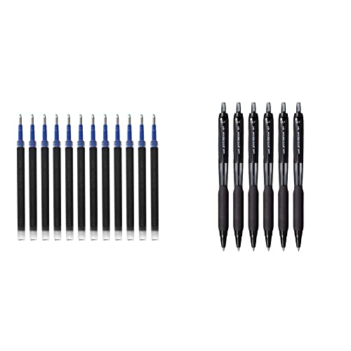Image of uni-Ball NBGK - 07 Refill & UNI-BALL UNJSP101BK6 Jetstream Roller Ball Pen Set - Pack of 6