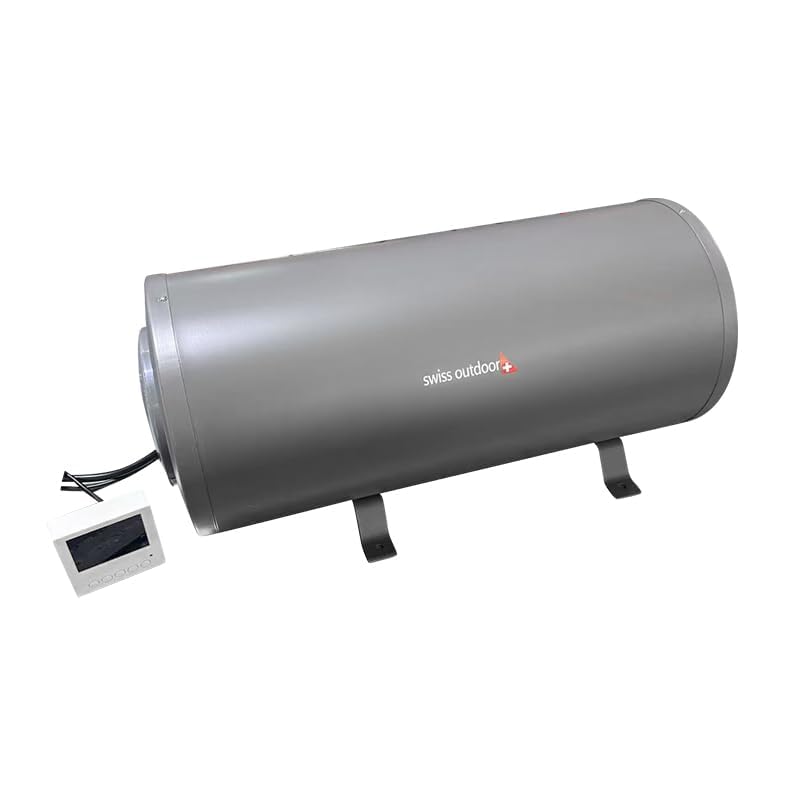 Swiss Outdoor S.O. Camper - Caldaia ad acqua calda, 10 litri, 12 V, 200 W, con display LCD, per roulotte, camper, per acqua calda