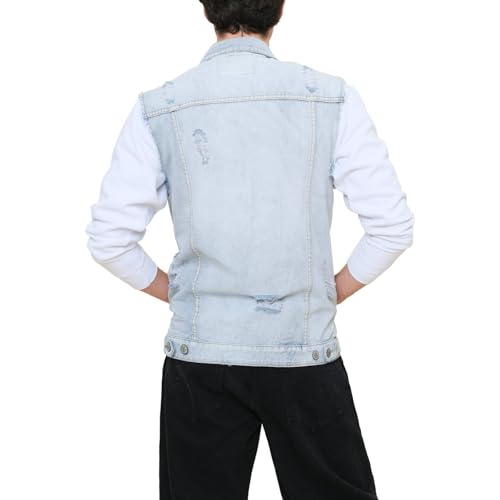 Image of VICTORIOUS Rocker Denim Jean Vest Jacket