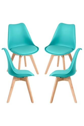 Regalos Miguel - Packs Sillas Comedor - Pack 4 Sillas Synk Basic - Aguamarina