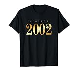 Photo Gallery vintage 2002 (giallo antico) regalo di compleanno maglietta Photo Gallery vintage 2002 (giallo antico) regalo di compleanno maglietta