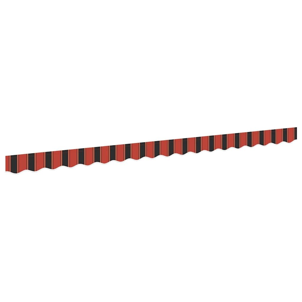vidaXL Awning Valance Replacement Orange/Black/Yellow 4 m Polyester, Frame Not Include, Weather-Resistant Awning, UV-Resistant Fabric, Easy To Clean, Stylish Awning, Outdoor Garden Use — image 1