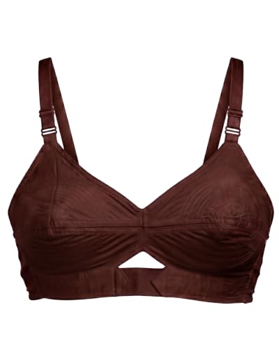 Image of Brida Kavya Xtra Soft Cotton Round Stitch Bra for Women | Full Coverage | Non-Padded | Wireless | Double Layer Support | Heavy Bust | Combo Pack | Colours May Vary