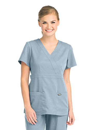 Grey's Anatomy 4153 3 Pocket Mock Wrap (Moonstruck, X-Large)
