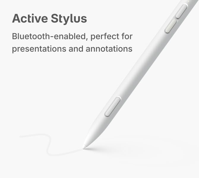 Image of Vibe Touch Stylus - Active Pen, Bluetooth, Programmable Buttons, Vibe Board | Bluetooth, Programmable Buttons, 8ms Response, Magnetic Attachment, USB-C Charging, Compatible with Vibe Board