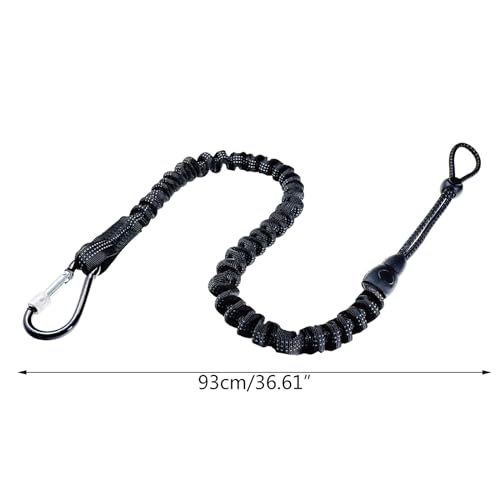 blispring 2 Stück Nylon-Werkzeug-Lanyard-Seil mit Federschraubverschluss-Karabiner, funktionierendes Sicherheitsseil mit Absturzsicherung, Werkzeug-Tether-Lanyard