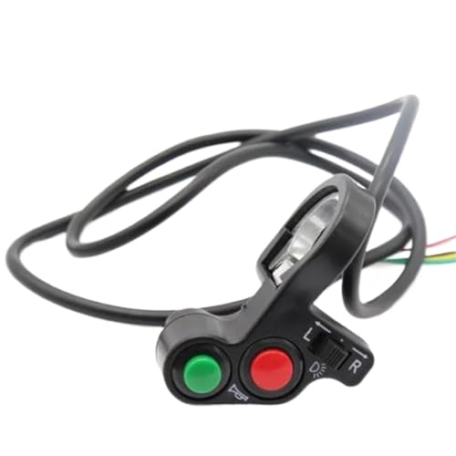 Commande de guidon moto et scooter 7/8" interrupteur klaxon clignotant feux universel