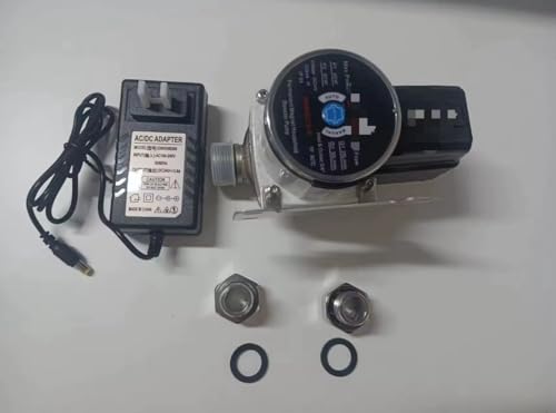 Image of Flojoy Intelligent 24V DC 3 Speed, 150W Permanent Magnet, Silent Automatic Booster Pump 33L /min Flow With 220V Ac Adapter for Shower /Geyser /Washing Machine Dishwasher (2 Points Equal pressure)