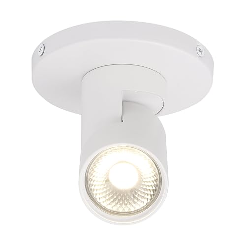 Image of Nuvo Lighting 62 /1106 12W LED Adjustable Barrel Monopoint Ceiling and Wall Spotlight, White