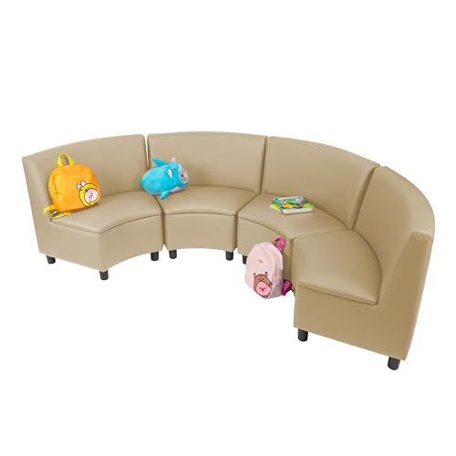 Image of FDP Kid Comfort Collective Modular Wedge Chairs, 4-Pack - Sand