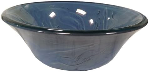 Blue Mermaid Design Bathroom Vanity Tempered Glass Vessel Sink Bowl A115