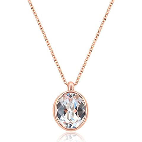 Nobel Kette Rosegold mit Kristallen Cover