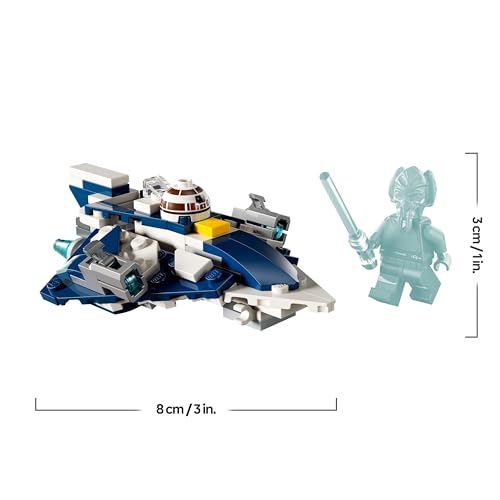 LEGO Star Wars 75400 Plo Koons Jedi Starfighter Microfighter Bauspielzeug mit 2 Shootern - inklusive Mini-Figur mit Lichtschwert - Geschenk für Jungen ab 6 Jahren und Fans von The Clone Wars