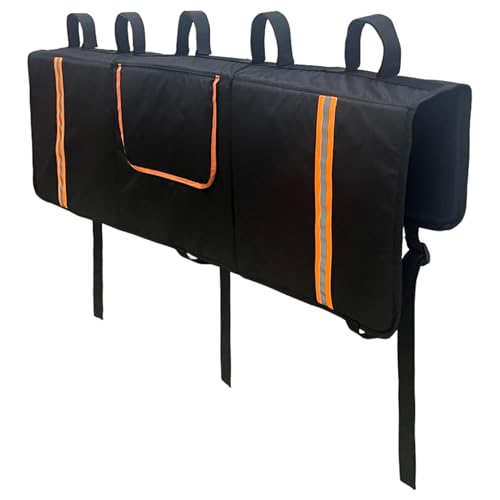 Almohadilla de transporte para bicicletas para portón trasero de camión, almohadilla de protección para portón trasero para camiones, correas seguras para bicicletas de montaña | Almohadilla de bicicl