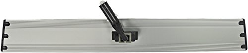 Image of CleanAide Flat Mop Plate Frame for Microfiber Pads, Commercial-Grade Aluminum with 360 Swivel, Hook and Loop Fastening, Lightweight and Durable, Gray, Frame Only, 24 Inches