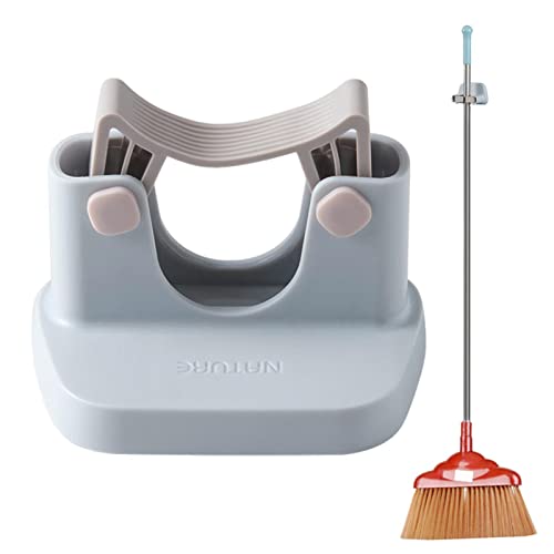 ERYUE Besenhalter,Wischbesen-Organizer für Zuhause - Mopp- und Besenhalter, Wandhalterung, Besen-Organizer für Küche, Garten, Garagen-Aufbewahrungssysteme