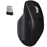 Keychron M6 8000 Hz Wireless Bluetooth 2.4 GHz/Wired Connection Mouse, Lightweight Body Programmable PixArt 3950 Sensor for Windows Mac Linux - Black