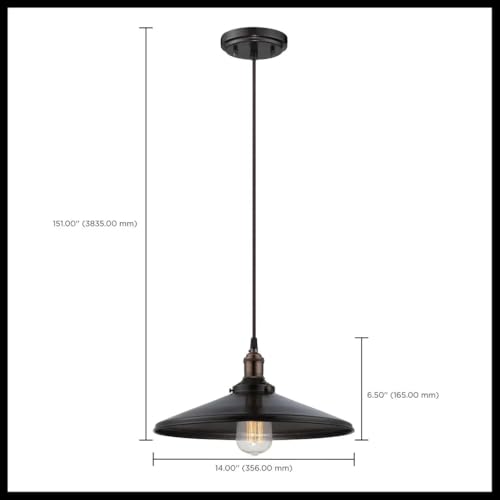 Image of Nuvo Lighting 60 /5409 Vintage Incandescent One Light Pendant Angled Polished Nickel