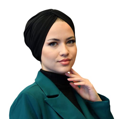 Generic SUFIRIT Turbans for Women Twisted Black-Hijab Undercap-Hijab Underscarf-Hijab Cap-Instant Hijab-Jersey Hijab-Sleep Bonnet-Hair Bonnet-Hijab Scarfs Women-African Head Wraps Muslim, One Size Generic SUFIRIT Turbans for Women Twisted Black-Hijab Undercap-Hijab Underscarf-Hijab Cap-Instant Hijab-Jersey Hijab-Sleep Bonnet-Hair Bonnet-Hijab Scarfs Women-African Head Wraps Muslim, One Size