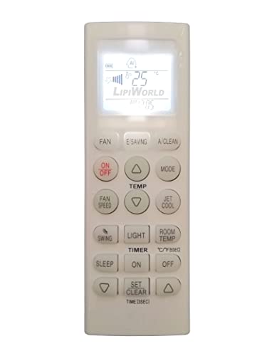 Image of LipiWorld 36 AC Remote Control with Display Light (Old Remote Exactly Same Remote Will Only Work) Compatible for LG AC Remote with Backlight