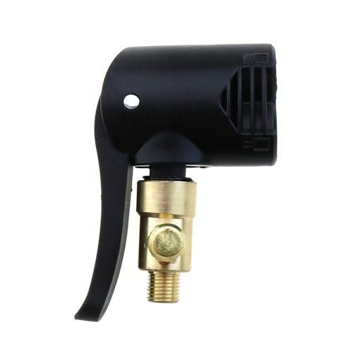 MEETOOT Bicycle Tire Locking Presta Schrader Valve, Dual-Head Pump Nozzle with 1/4\" F-NPT Quick Connect, for Tire Inflators Valve Adapter with Deflation Knob, for Bicycle Floor Pumps