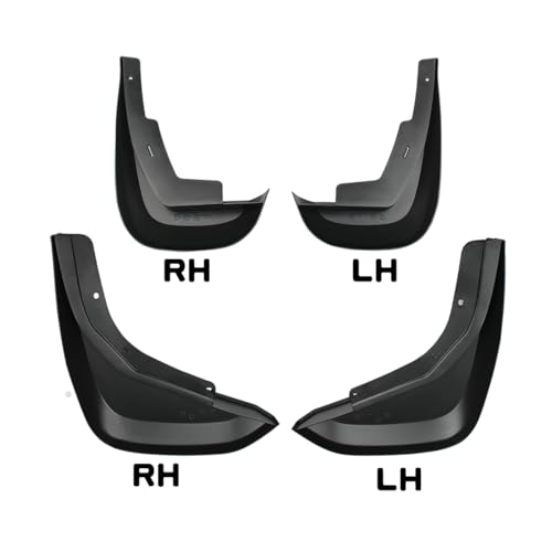 Image of 4PCS Tire Splash Guards for Landrover Defender 90 /110 2020-2025 | ABS Plastic Mud Flaps, Vehicle Wheel Protector Mudflaps Exterior Accessories (Bright Black)