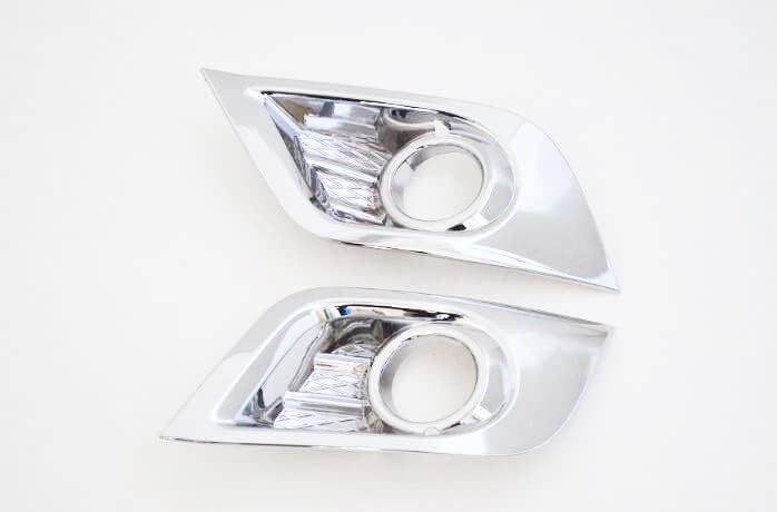 2pcs Car Chrome Front Fog Light Lamp Frame Cover Trim Emblems Compatible for Buick Envision 2016-2017-2018