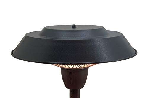 Jet-Line® | Elektrischer Heizstrahler | Heizlampe Pollux | Terrassenstrahler schwarz | Terrassenheizer in Form einer Tischlampe | Stehlampe outdoor | 1500 W