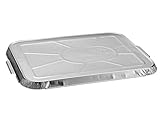 Maße: 226x178mm Alu Deckel mit Prägung für Menüschale, Stück:1000 Stück
