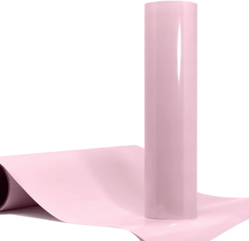 Film vinyle transfert thermique HTV rose clair V2 Pro anti-décollement pour tissus délicats