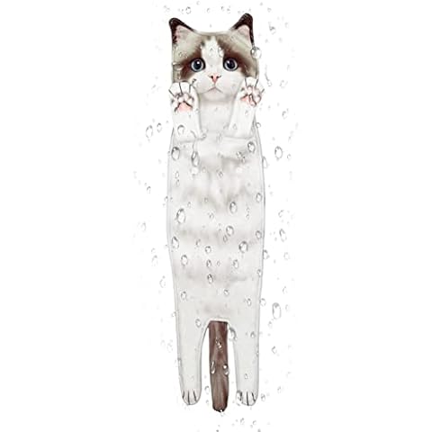 Yeeda Weiche Katzen-Handtücher, Badezimmer, dekorative Katzenhandtücher Cover