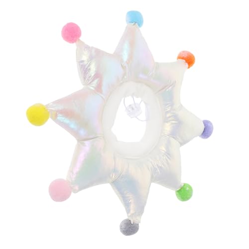 Toyvian 猫用回復首輪 ペット用ネックサークル ペット用保護首輪 術後の傷舐め防止と痛み緩和に対応 猫健康用品向け回復期保護カラー
