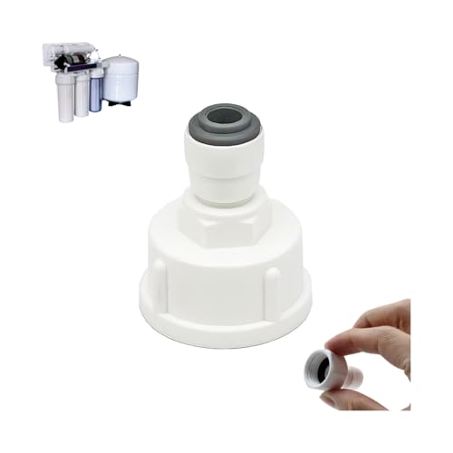 Conector Rápido Filtro Agua, 1/4' a 3/4' Rosca Hembra Accesorios de Filtro, Conectores Purificadores de Agua, Adaptador Osmosis de Tubería, Rápida Conexión Accesorios para Sistemas de Ósmosis Inversa