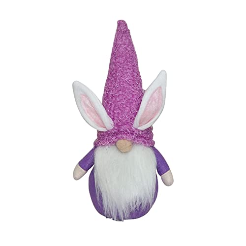 Stormdoing Conejito sin cara lindos adornos de dibujos animados decoración de Pascua muñeca 1 pieza forma decoración del hogar (C, C) Cover