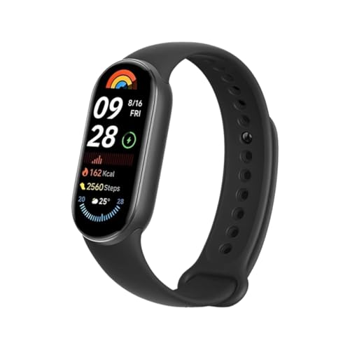Xiaomi Smart Band 9 Global Version (2024) 1.62″ Amoled Display | 233 mAh Battery | up to 21 Days of Battery Life | Over 150 Workout Modes | BT 5.4 | 50M Water Resistant – Midnight Black