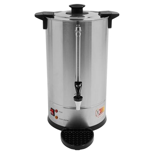 AGULIUM 15L/4Gal Stainless Steel Coffee Urn, 1500W Electric Hot Water Dispenser, Commercial Coffee Maker, Hot Water Urn, Drink Beverage Dispenser for Tea Juice Hot Chocolate for Catering Party