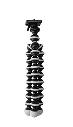 Image of Photron 13 inches Flexible GorillaPod Octopod Tripod with Mobile Holder Attachment & 360 Degree Ball Head for Smartphones, Compact Cameras, Action Cameras | Load Capacity: 1.5kg - NOT for DSLR (Black)