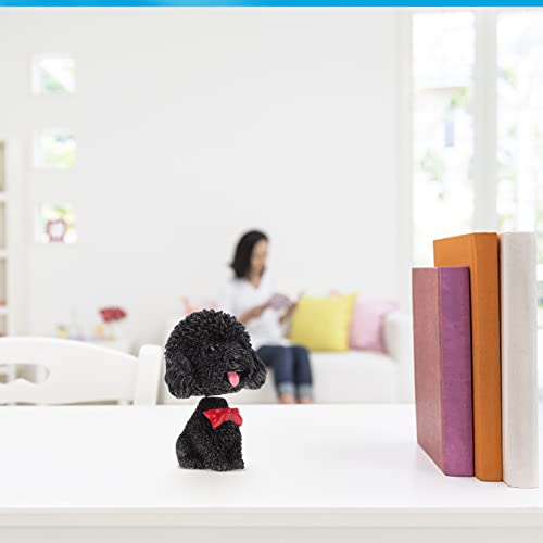 Homoyoyo Black Nodding Dog for Car Dashboard - Image 2