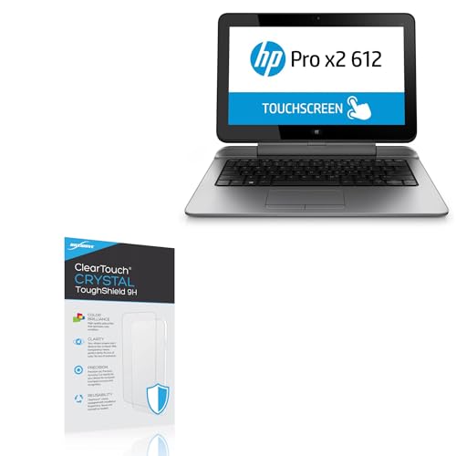 BoxWave Screen Protector Compatible with HP Pro x2 612 G2 - ClearTouch Crystal ToughShield 9H (2-Pack), Clear 9H Tough Flexible Film Screen Protector