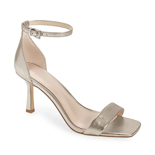 Coziavenue Womens Classic Dressy Summer Kitten Heel Sandals Open Square Toe Ankle Strap Stilettos #TOP23